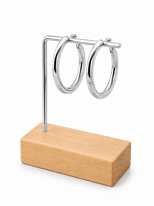 ARGOLLAS INFLADAS 36MM PLATEADO