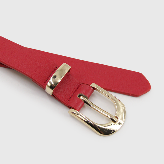 CINTURÓN BAS DEL II ROJO DORADO