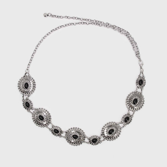CINTURÓN CADENA BOHO II PLATEADO