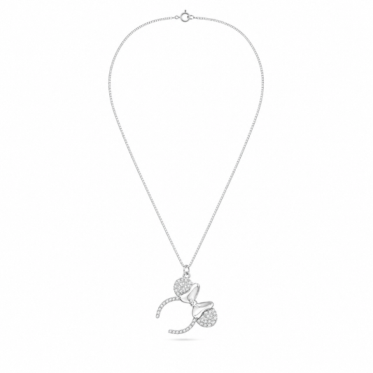 CADENA OREJAS MINNIE CIRCONES PLATA 925