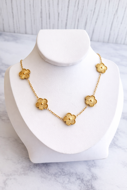 COLLAR 5 FLOR DORADO