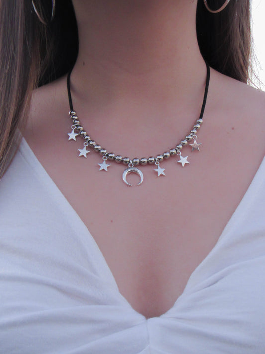 COLLAR LUNA CON ESTRELLAS