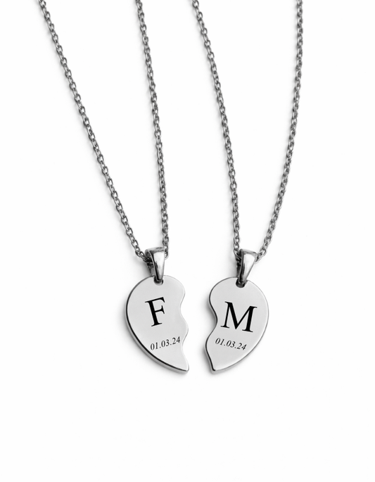 COLLAR CORAZÓN UNIDOS PERSONALIZADO