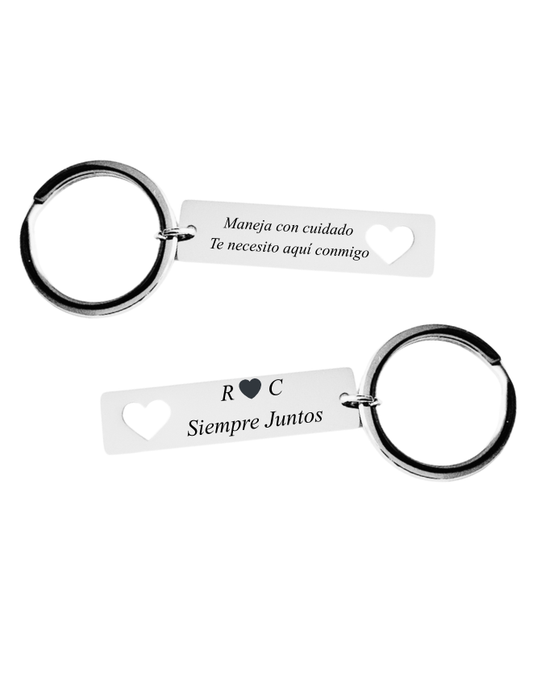 LLAVERO FRASE PERSONALIZADO RECTANGULAR II