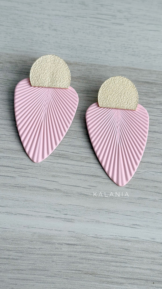 AROS LINEAS ROSADO DORADO