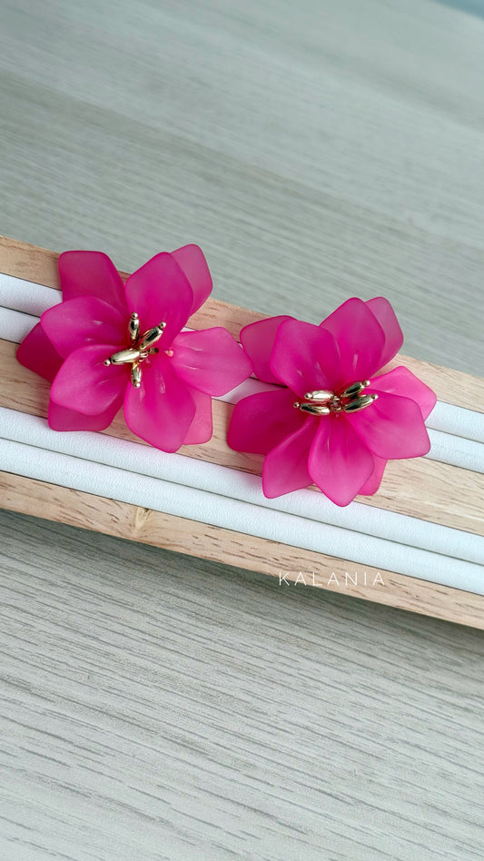 AROS FLOR PETALOS FUCSIA