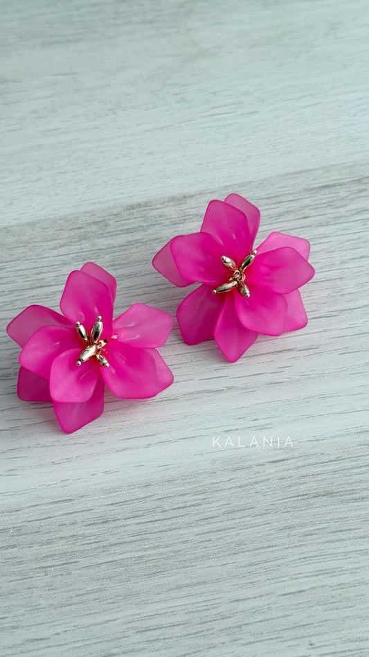 AROS FLOR PETALOS FUCSIA