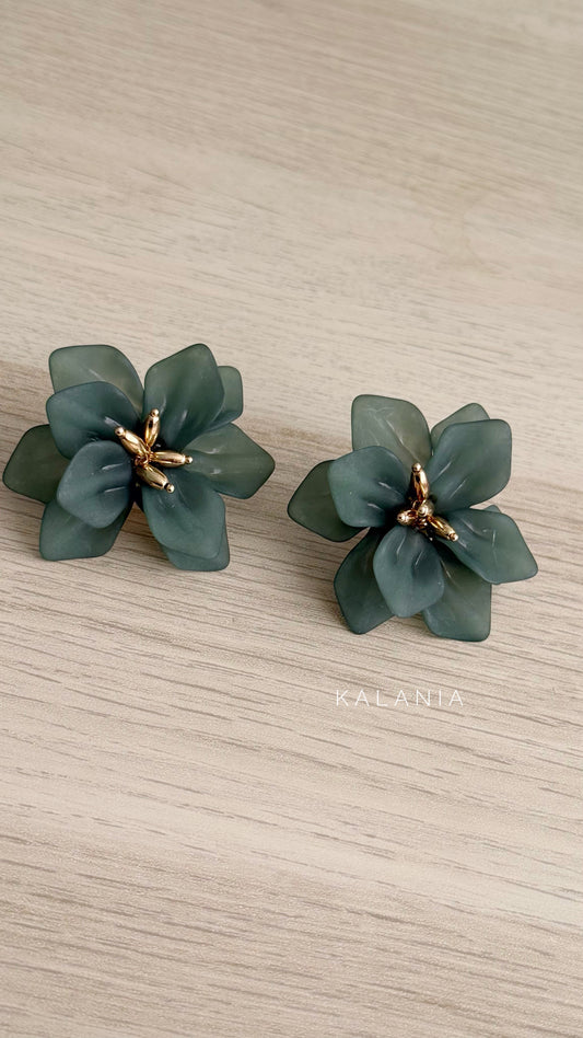 AROS FLOR PETALOS VERDE
