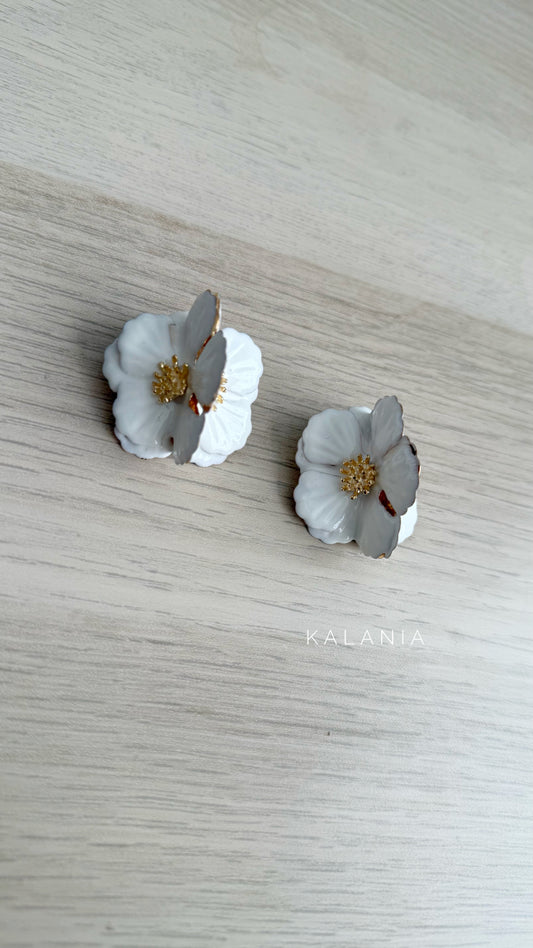 AROS FLOR DOBLE BLANCO