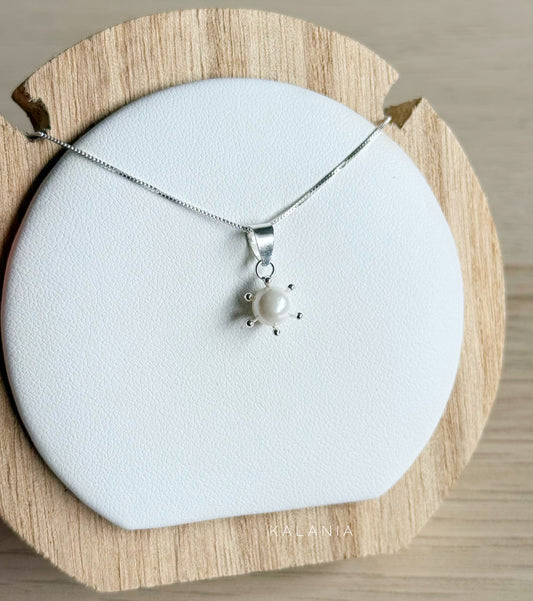 CADENA PERLA PLATA 925