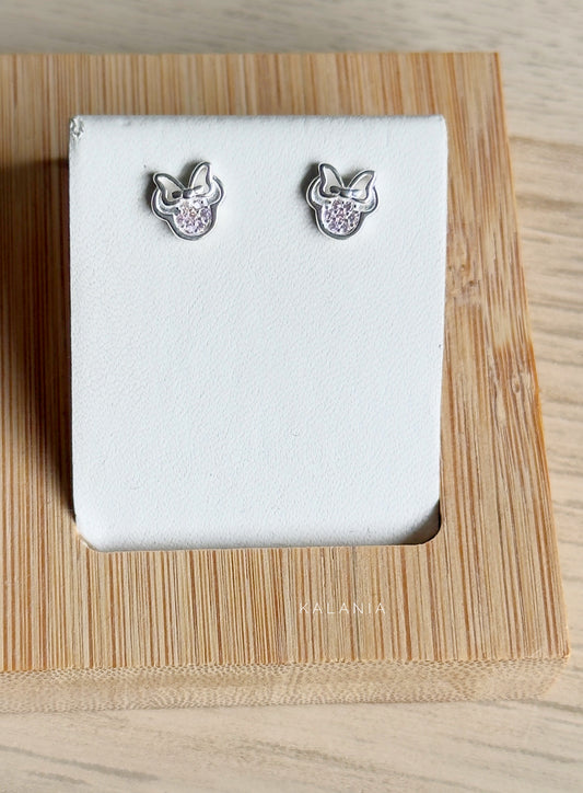 AROS MINNIE CIRCONES ROSADO