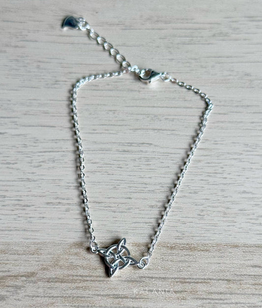 PULSERA NUDO DE BRUJA PLATA 925