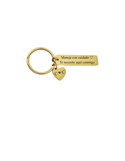 LLAVERO FRASE PERSONALIZADO RECTANGULAR