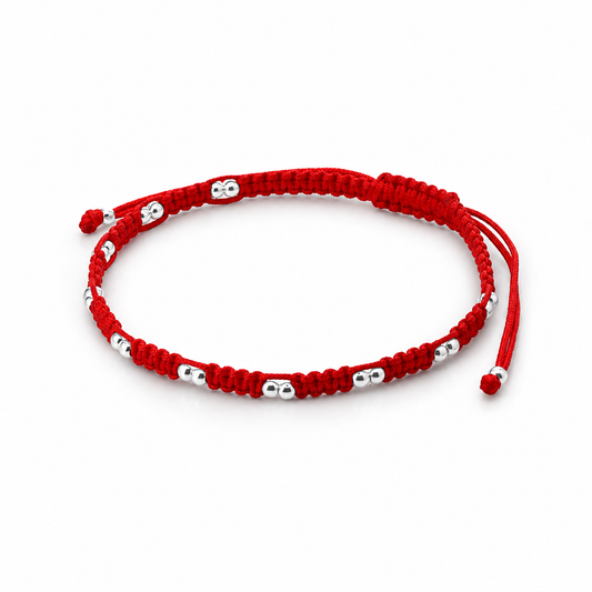 PULSERA HILO ROJO PROTECCIÓN PLATA 925