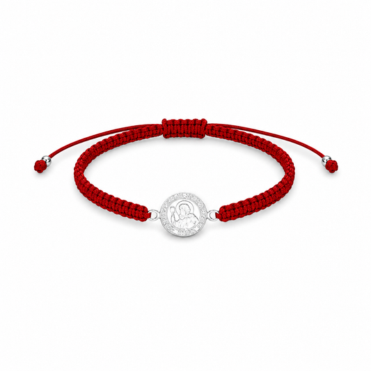 PULSERA ROJA HILO SAN BENITO BABY PROTECCIÓN PLATA 925