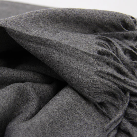 BUFANDA CASHMERE PLOMO