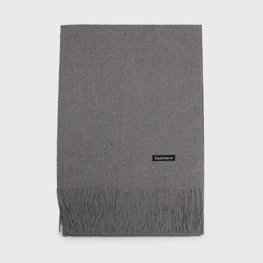 BUFANDA CASHMERE PLOMO