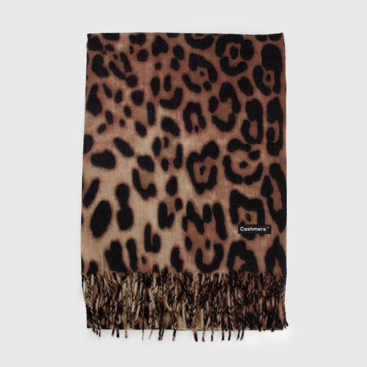 BUFANDA CASHMERE ANIMAL PRINT GG