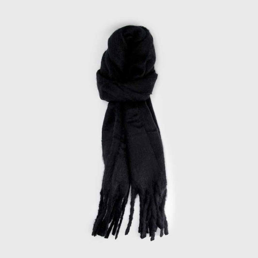 BUFANDA ALPACA NEGRO