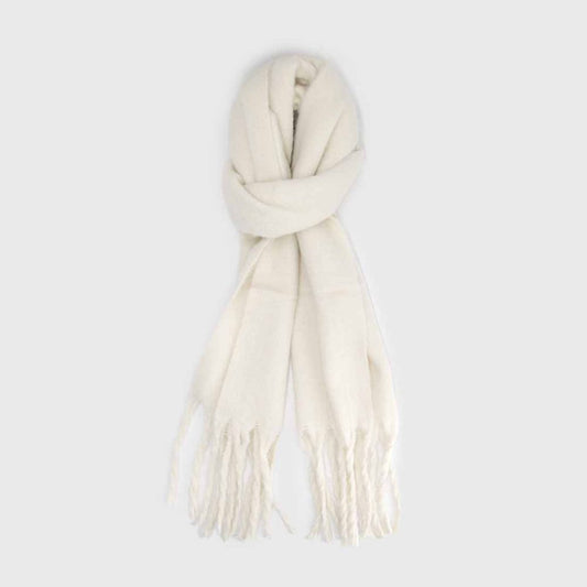 BUFANDA ALPACA CREMA