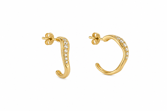 ARGOLLAS IRREGULAR 2 CM DORADO