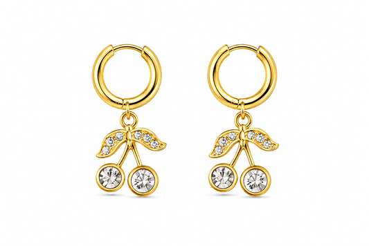 AROS ARGOLLAS CEREZA DORADO