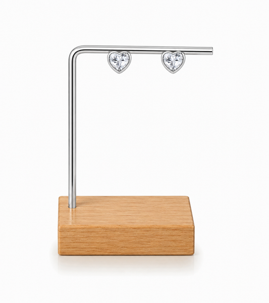 AROS CORAZÓN CIRCÓN PLATEADO II