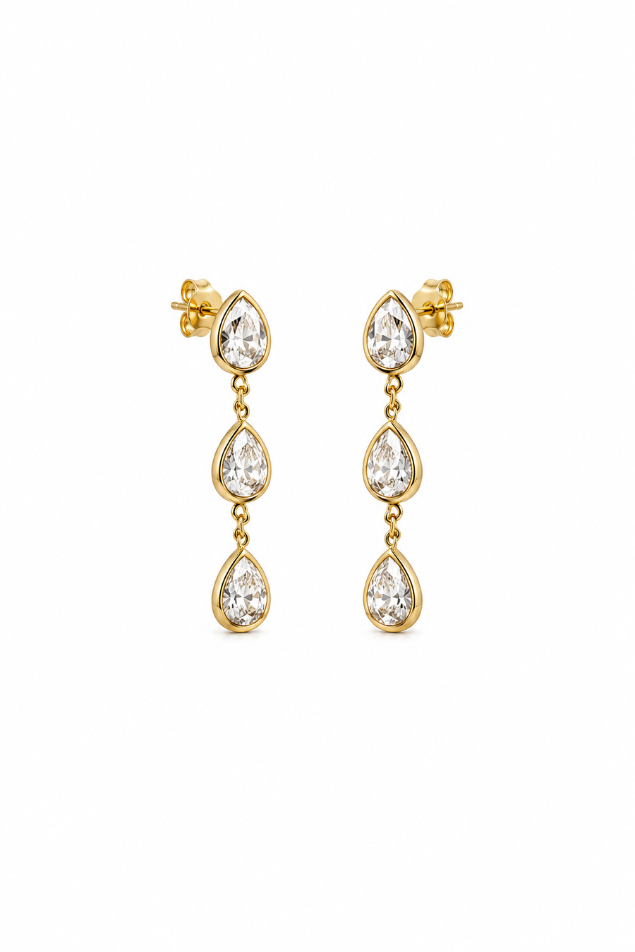 AROS LARGO 3.5 CM DORADO