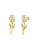 AROS TULIPAN BLANCO DORADO