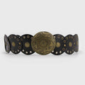 CINTURÓN BOHO DORADO NEGRO