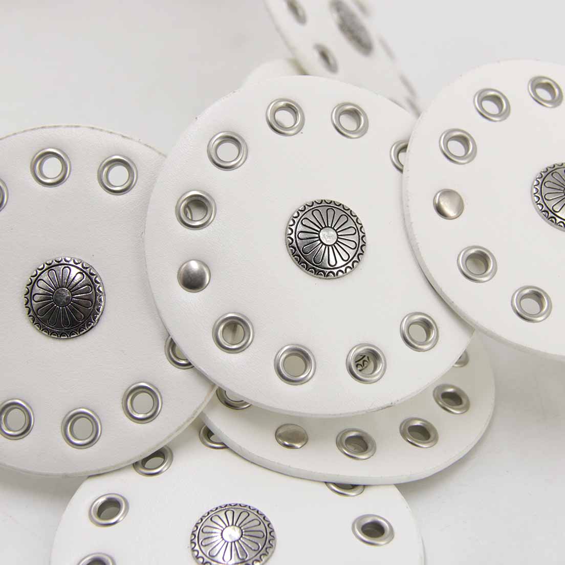 CINTURÓN BOHO PLATEADO BLANCO