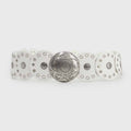 CINTURÓN BOHO PLATEADO BLANCO