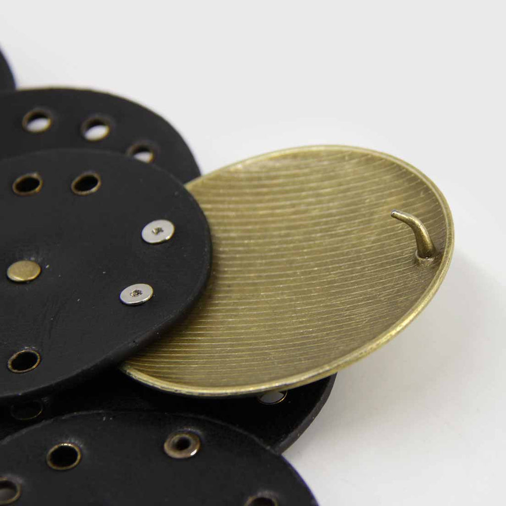 CINTURÓN BOHO DORADO NEGRO II