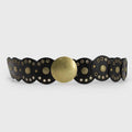 CINTURÓN BOHO DORADO NEGRO II