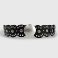 CINTURÓN BOHO PLATEADO NEGRO II