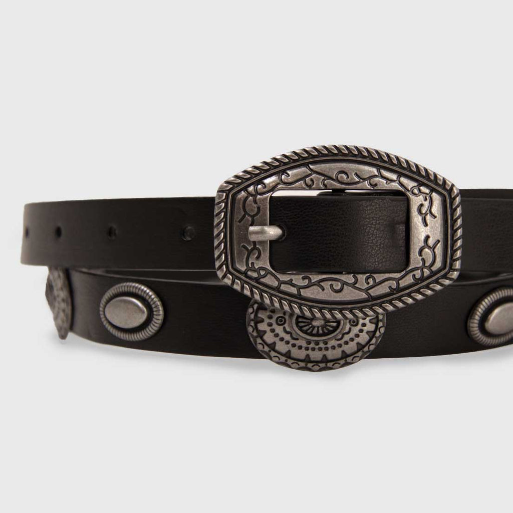 CINTURÓN BOHO NEGRO SIM