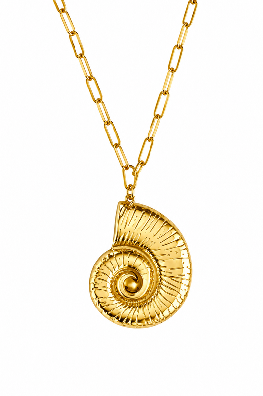 CADENA CARACOL GRANDE ACERO INOXIDABLE