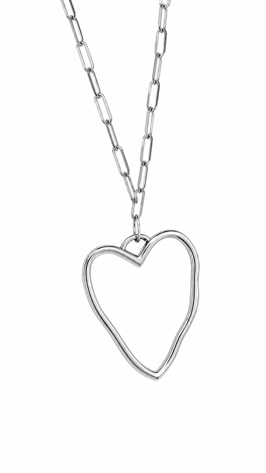 CADENA CORAZÓN ACERO INOXIDABLE
