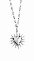CADENA CORAZÓN GRANDE ACERO INOXIDABLE