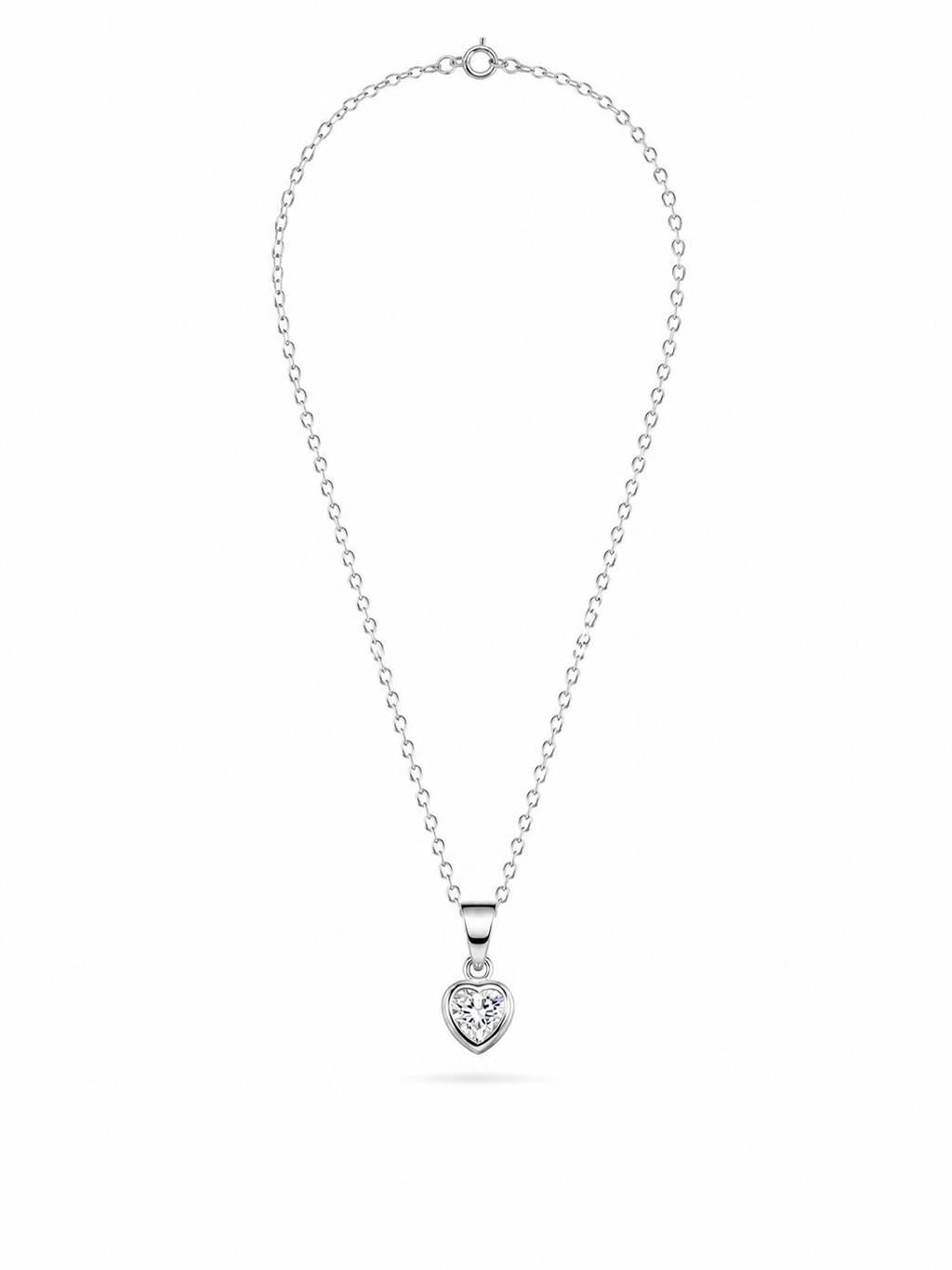 CADENA CORAZÓN PUNTO DE LUZ II PLATA 925