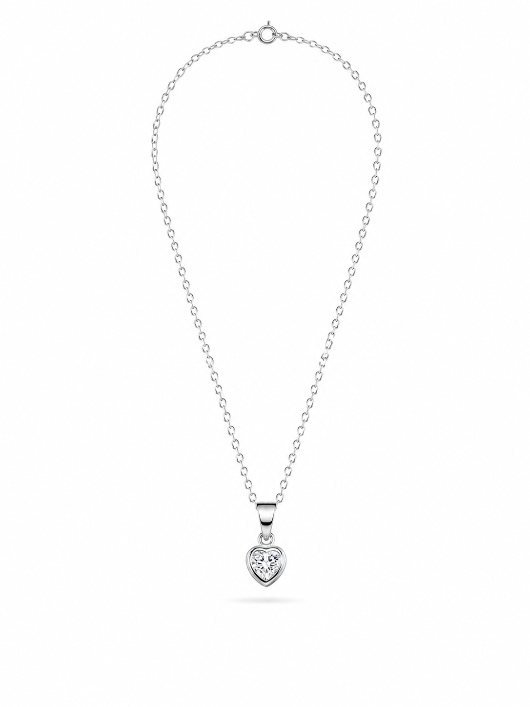 CADENA CORAZÓN PUNTO DE LUZ II PLATA 925