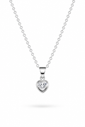CADENA CORAZÓN PUNTO DE LUZ II PLATA 925
