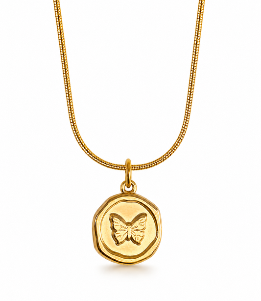 CADENA MARIPOSA  DORADO II