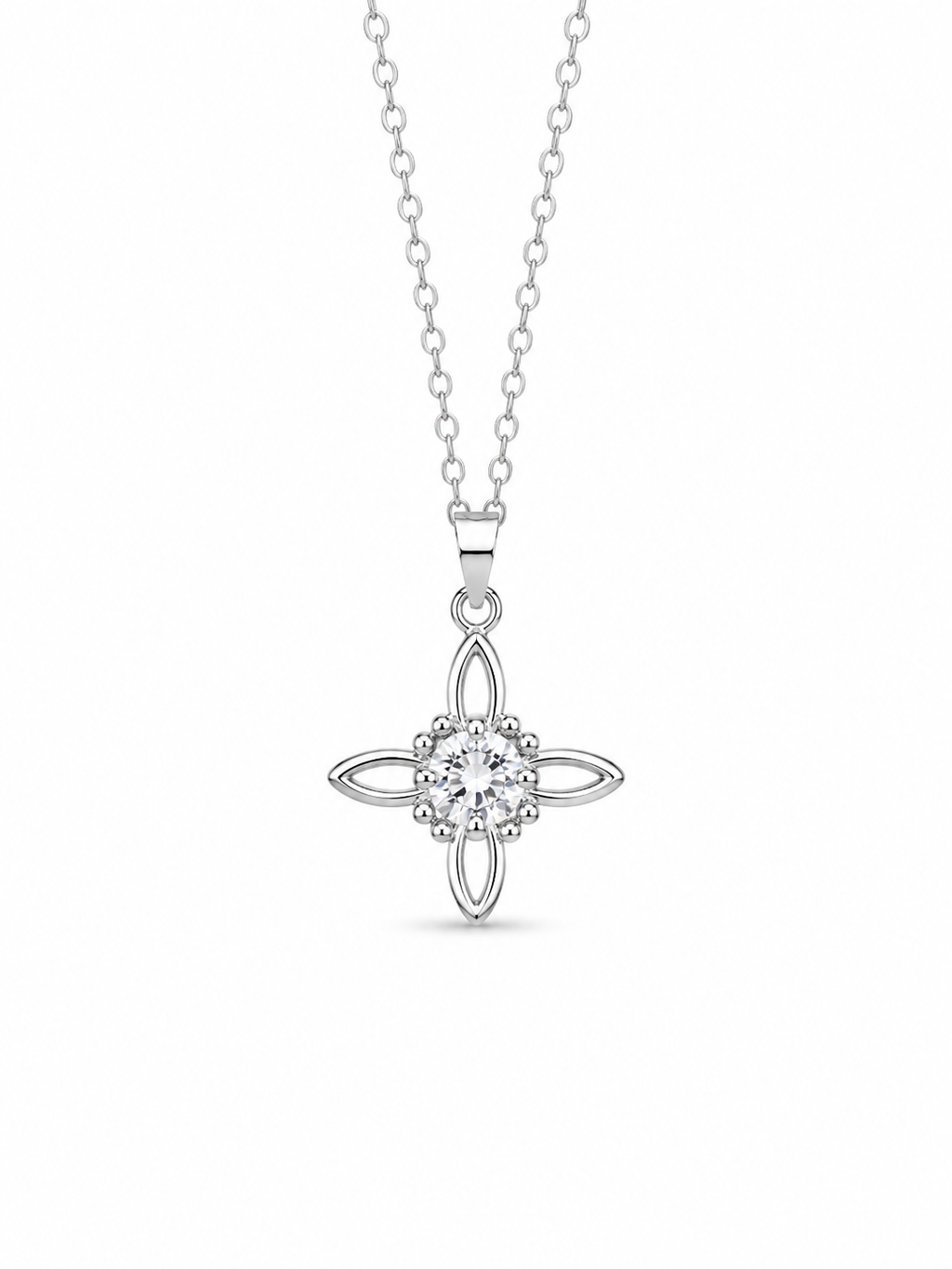 CADENA NUDO DE BRUJA CIRCÓN PLATA 925