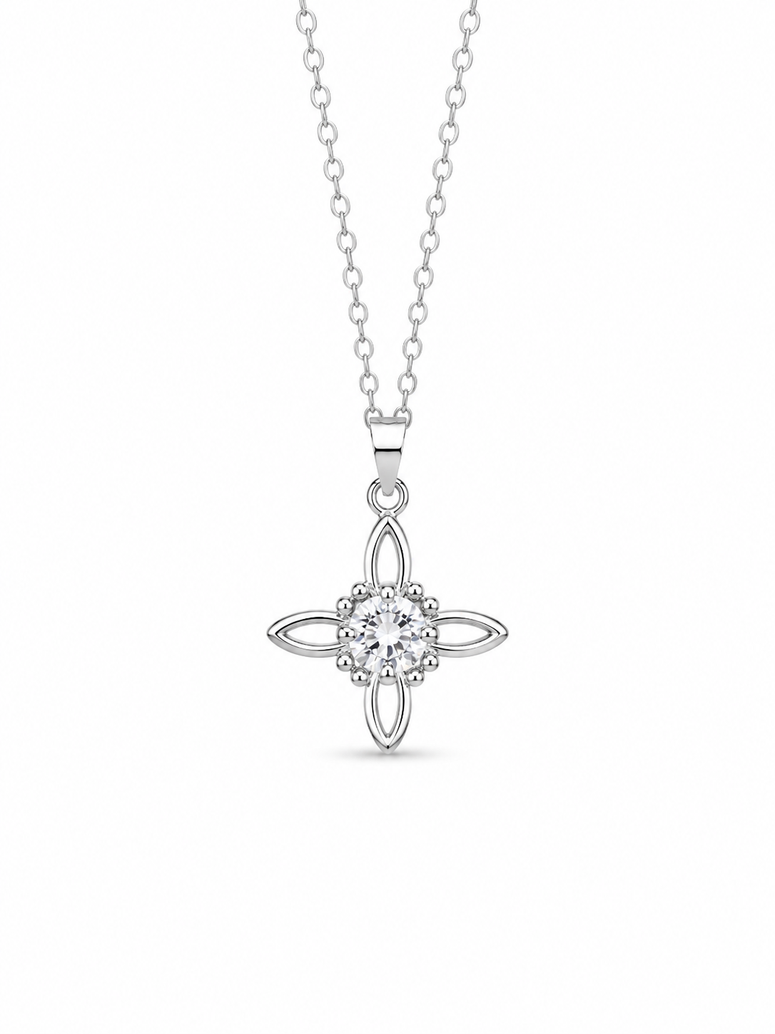 CADENA NUDO DE BRUJA CIRCÓN PLATA 925