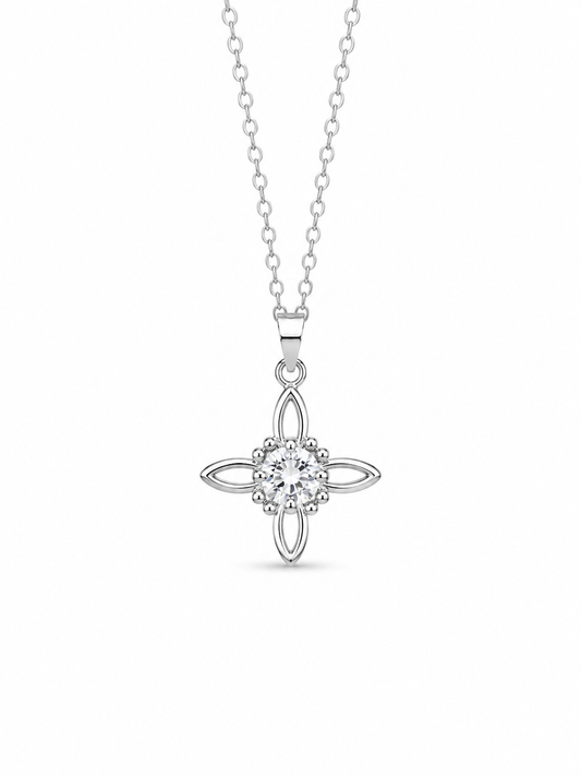 CADENA NUDO DE BRUJA CIRCÓN PLATA 925