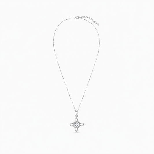 CADENA NUDO DE BRUJA CIRCÓN PLATA 925