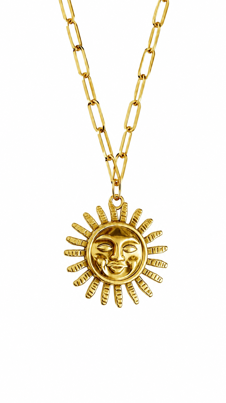 CADENA SOL ACERO INOXIDABLE DORADO