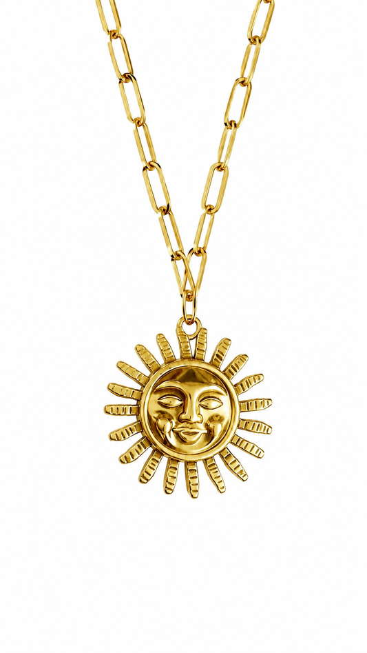 CADENA SOL ACERO INOXIDABLE DORADO