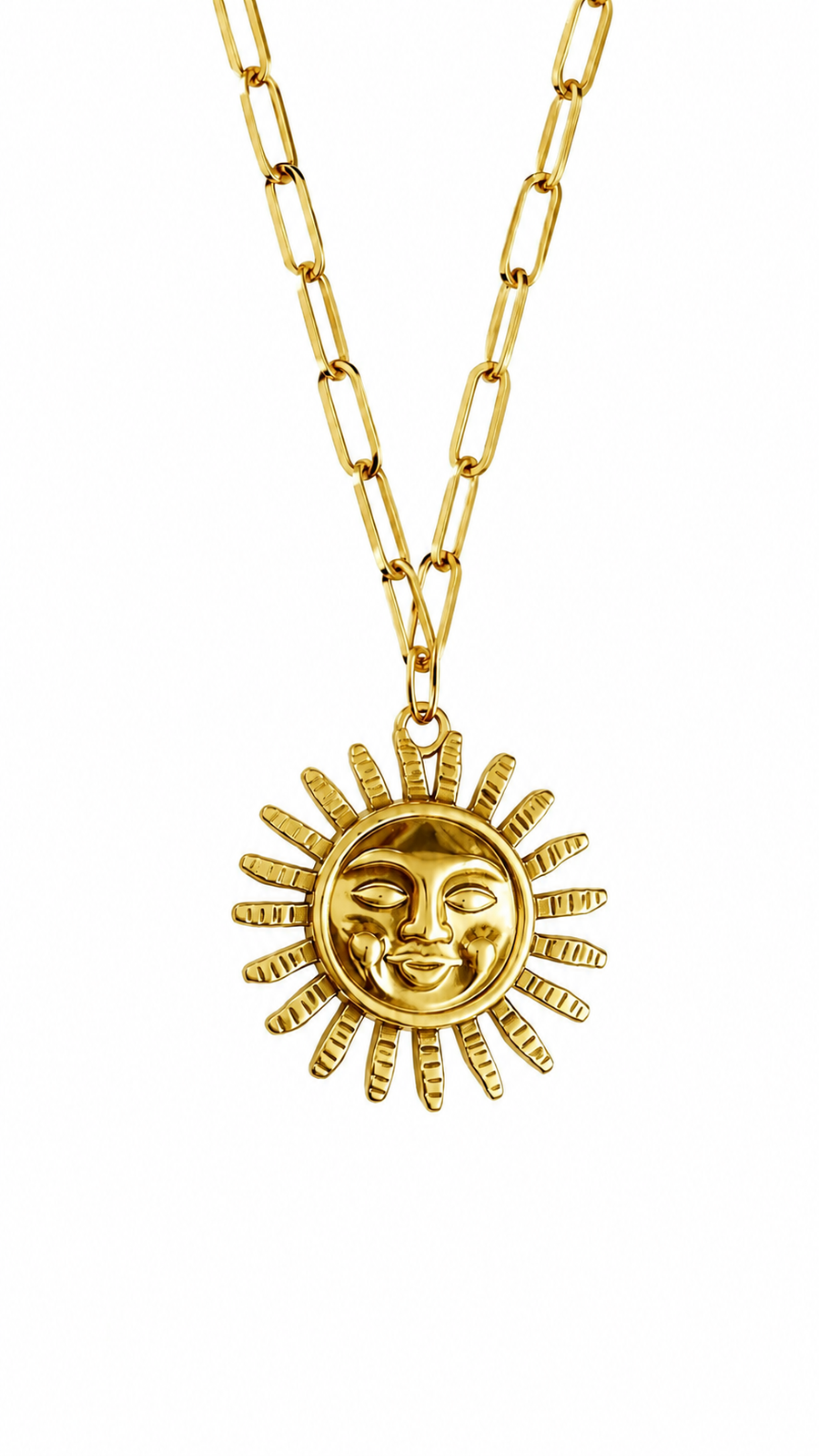CADENA SOL ACERO INOXIDABLE DORADO